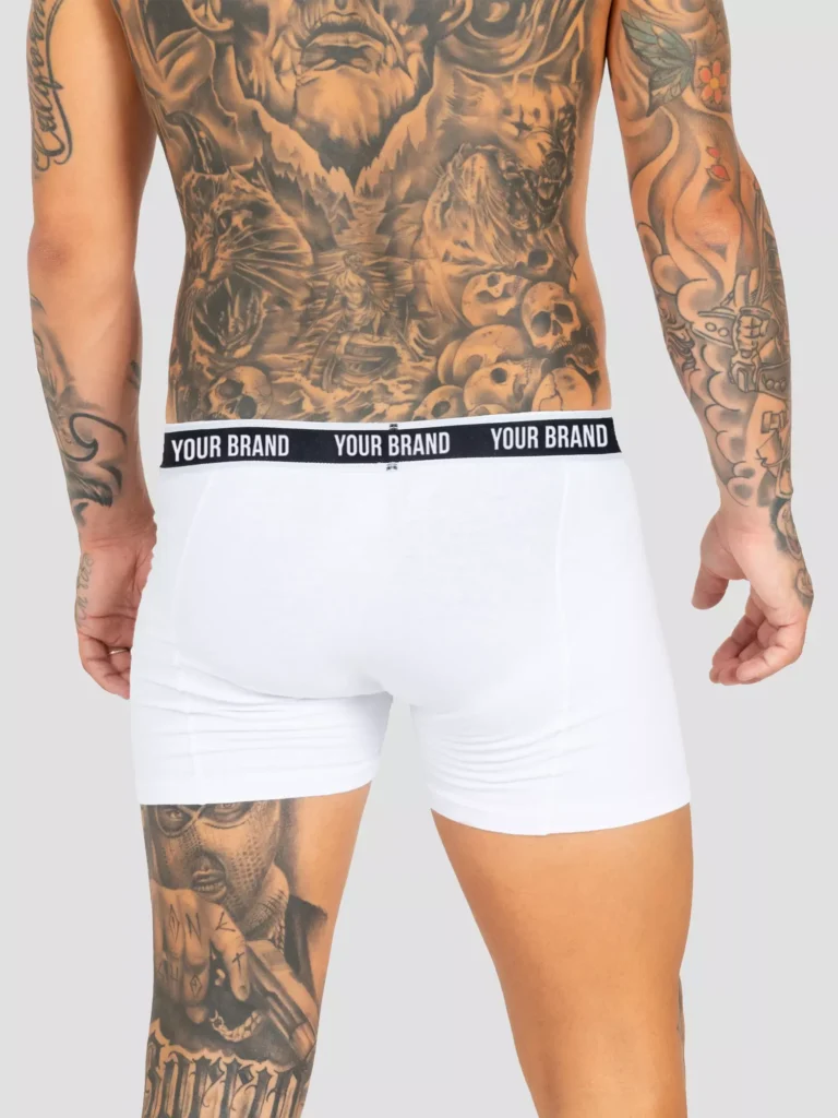 boxer bianco uomo elastico personalizzato topbeanies.it