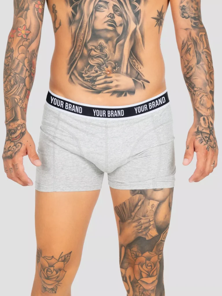 boxer grigio uomo elastico personalizzato topbeanies.it