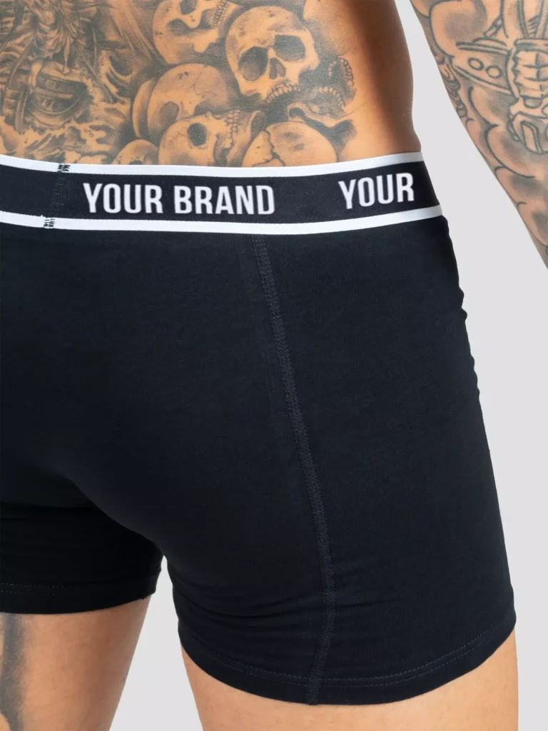 boxer nero uomo elastico personalizzato topbeanies.it