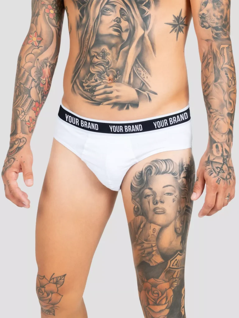 slip bianco uomo elastico personalizzato topbeanies.it